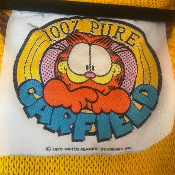 SOLD-Rare Vintage 1973 Garfield, The big cat sweater - Picture 3 of 9